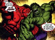 Peleando contra Hulk