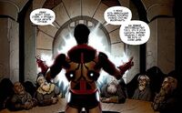 Tony Stark is explaining purpose if his visit to dwarves Earth-616