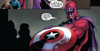 Magneto with Captain America's shield