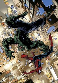 USM 115 Spider-Man and Green Goblin are falling.jpg