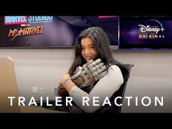 Iman Vellani reacts to the Ms. Marvel trailer! - Disney+