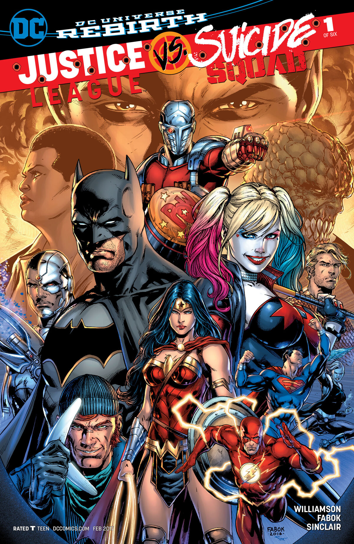 Justice League vs Suicide Squad # 1 DC Comics Rebirth Variant Gary Fra –