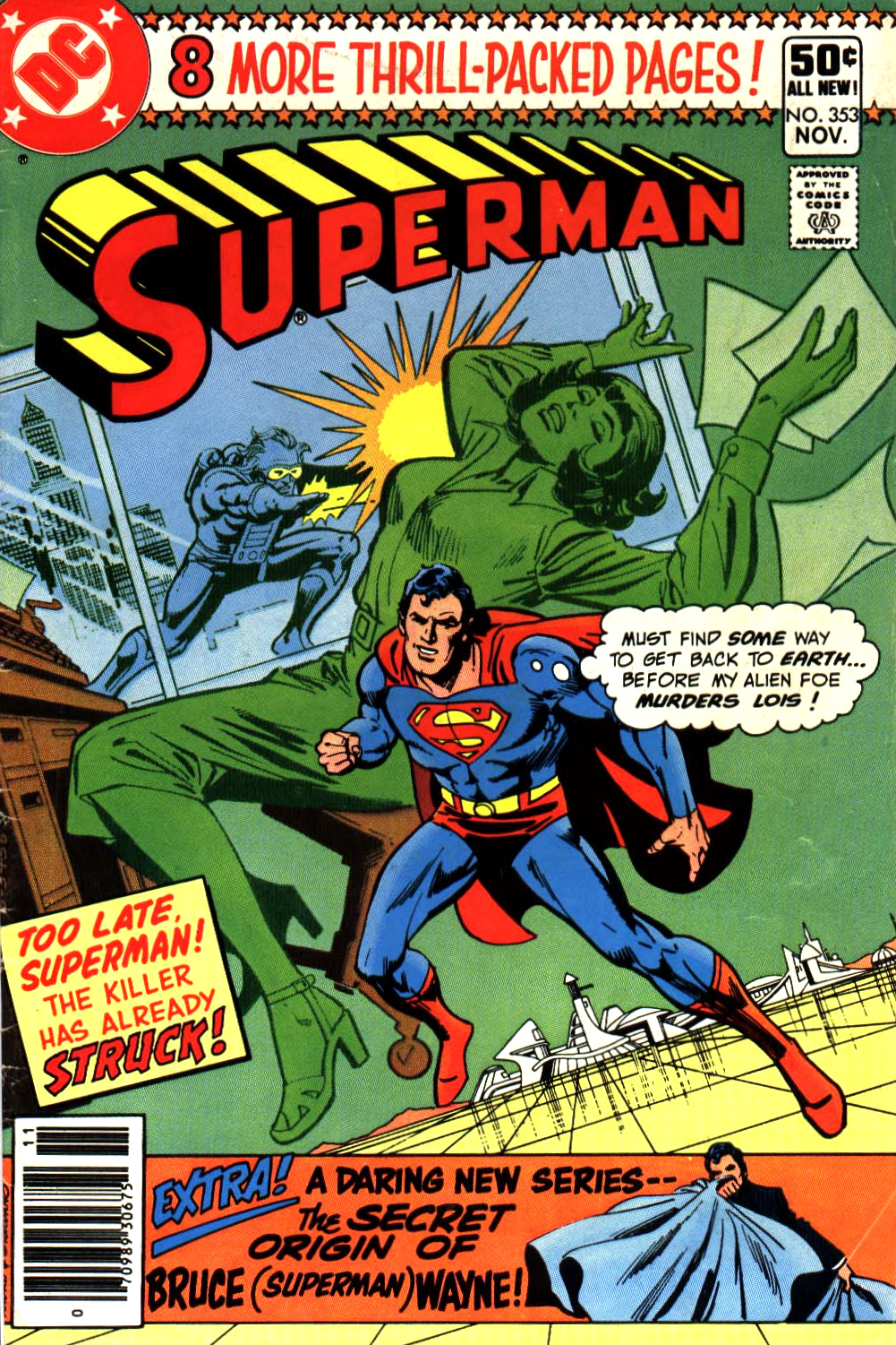 Figurine Pop SuperMan Comics - DC Super Heroes n°353 pas cher