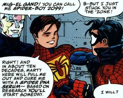 Spider-Boy Earth-496 Mon-El/Spider-Man