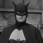 In costume as Batman Batman and Robin 1949