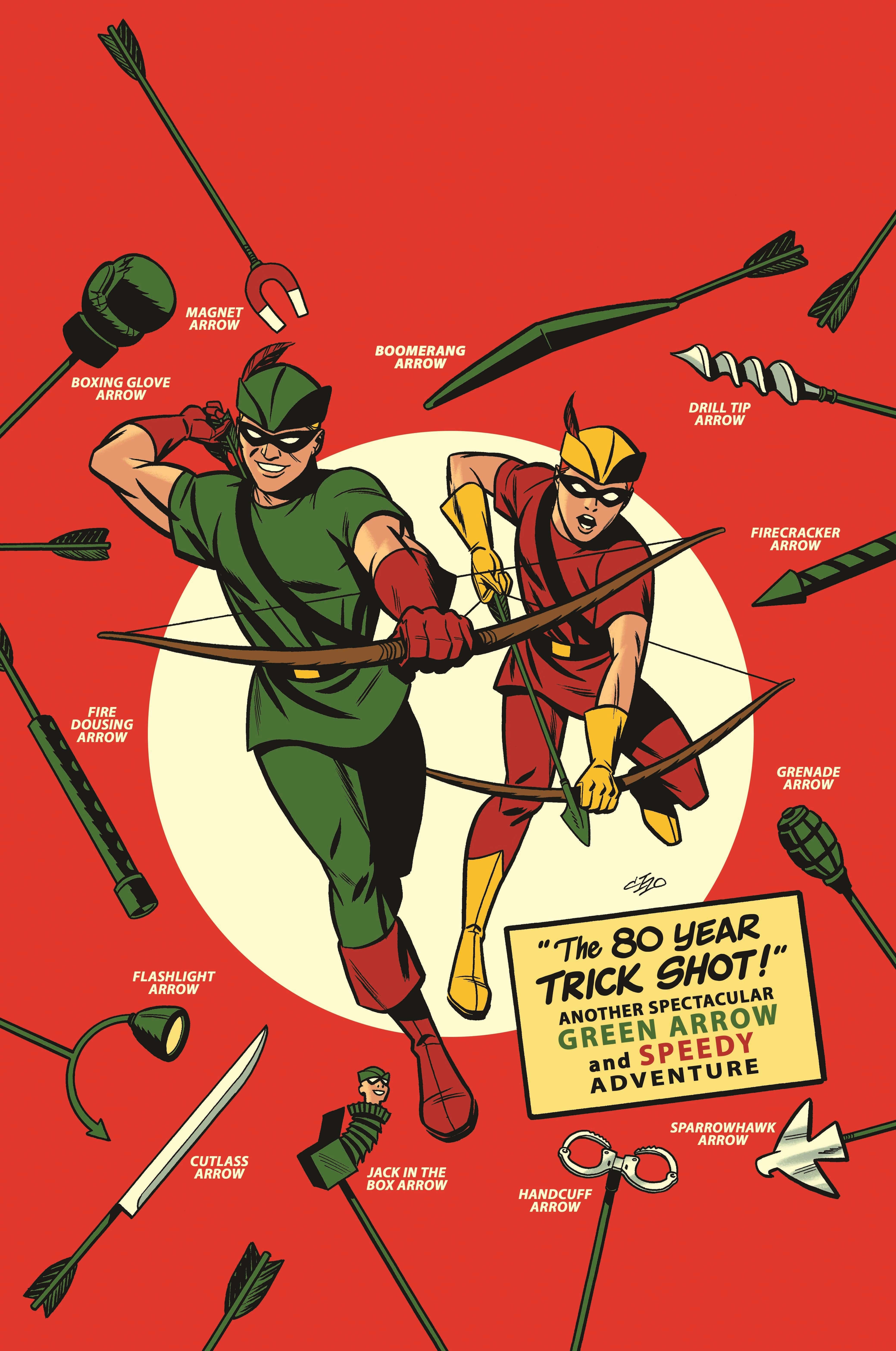 Green Arrow and Speedy by Mike Grell, in J Lawrence's DC Archive Editions  Comic Art Gallery Room