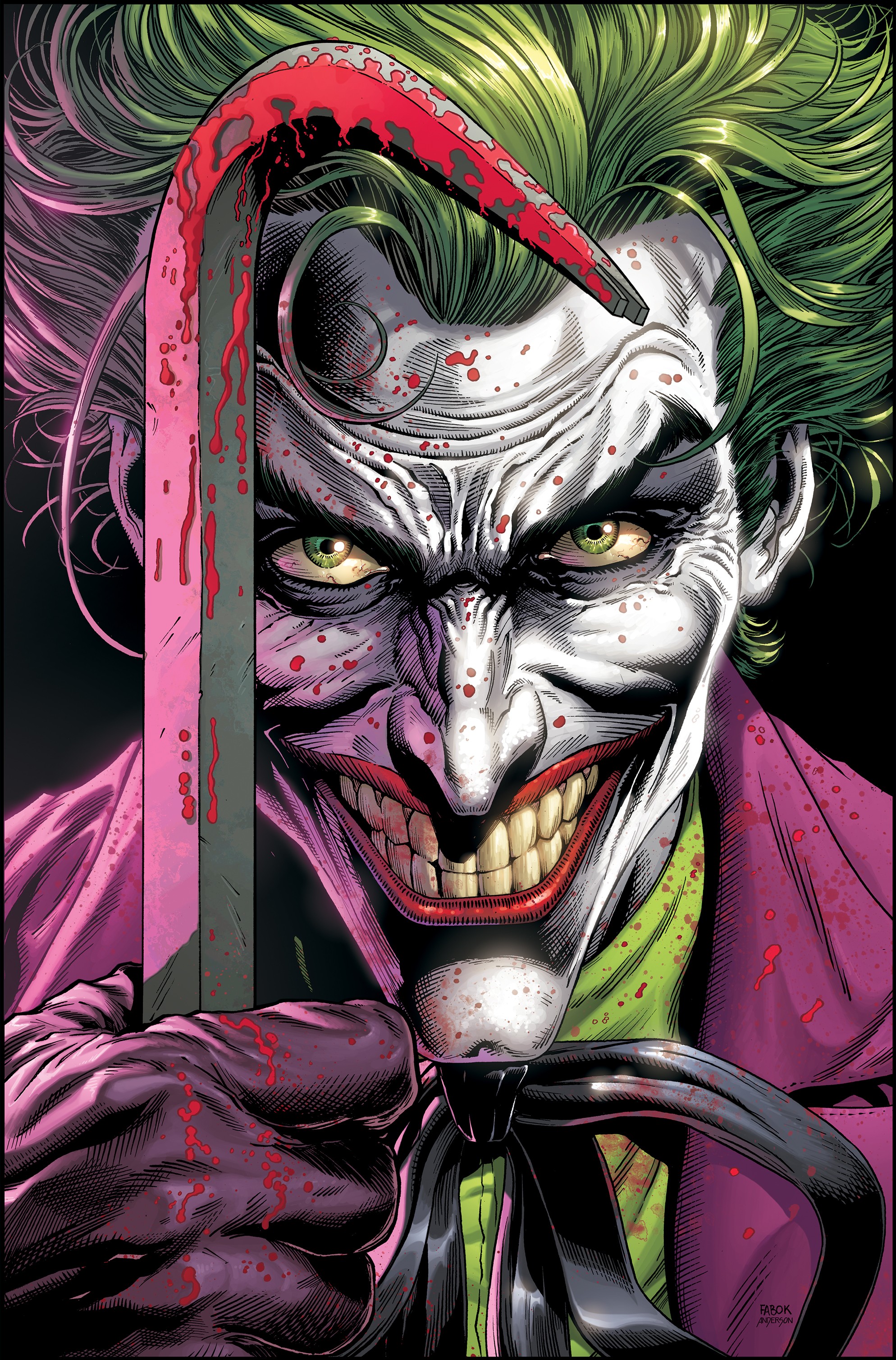 BATMAN THREE JOKERS #1 原作者サイン付き アメコミリーフ BATMAN THREE JOKERS #1 原作者サイン付き アメコミリーフ