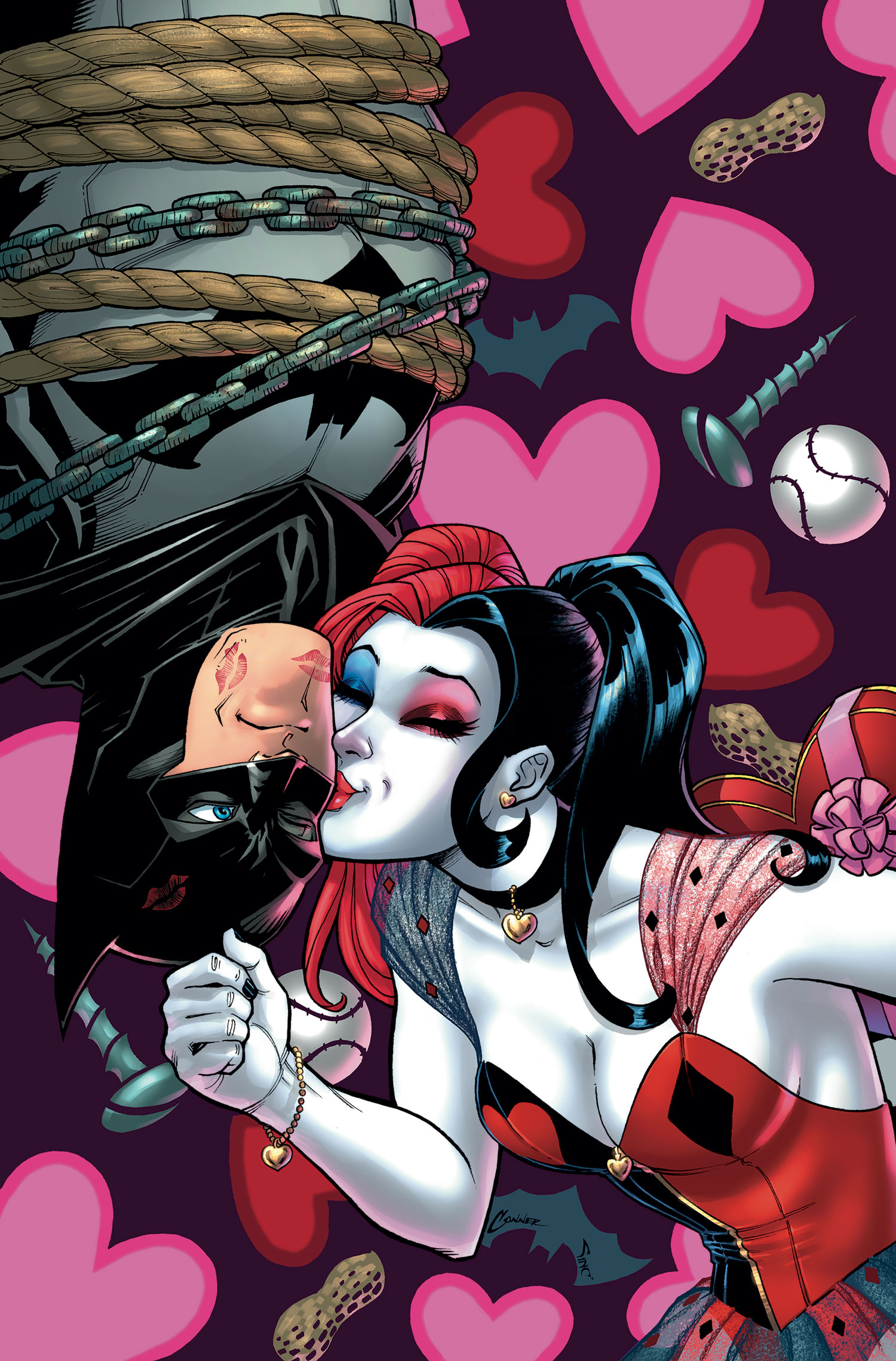 batman harley quinn kiss