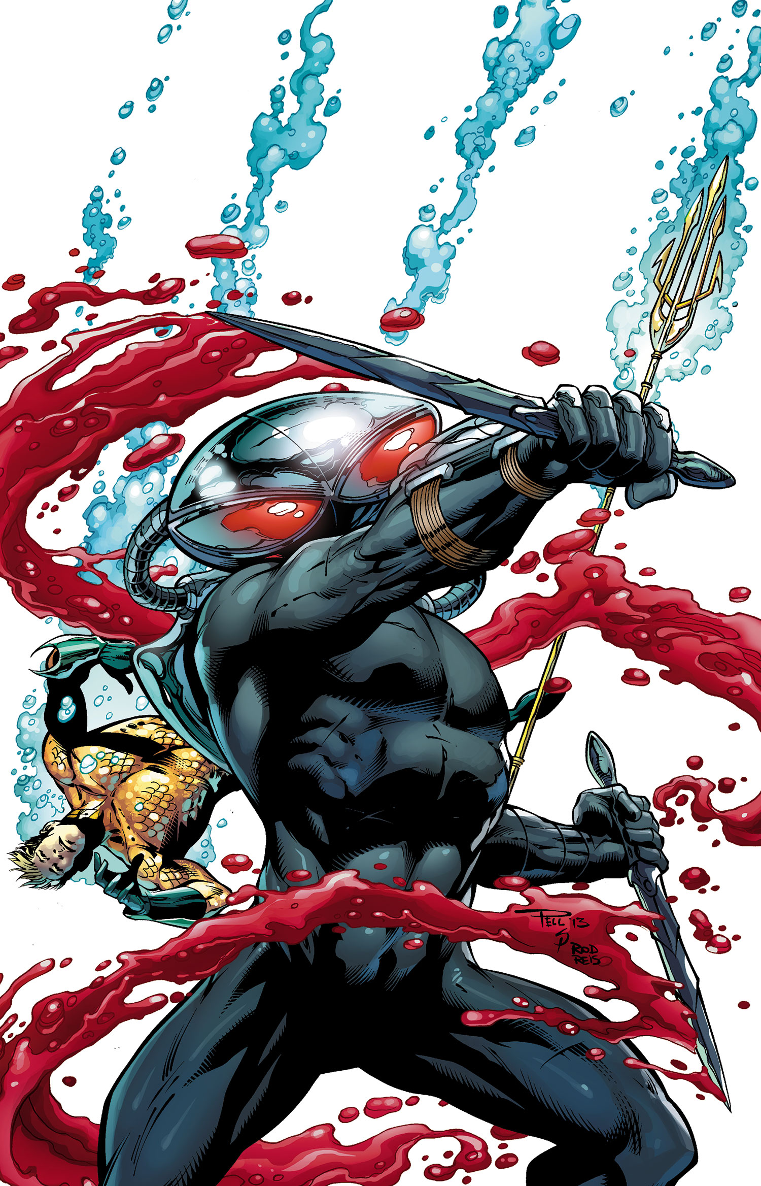 Black Manta 2D Regular Cover 7 # 23.1 DC Aquaman 1st Print Vol