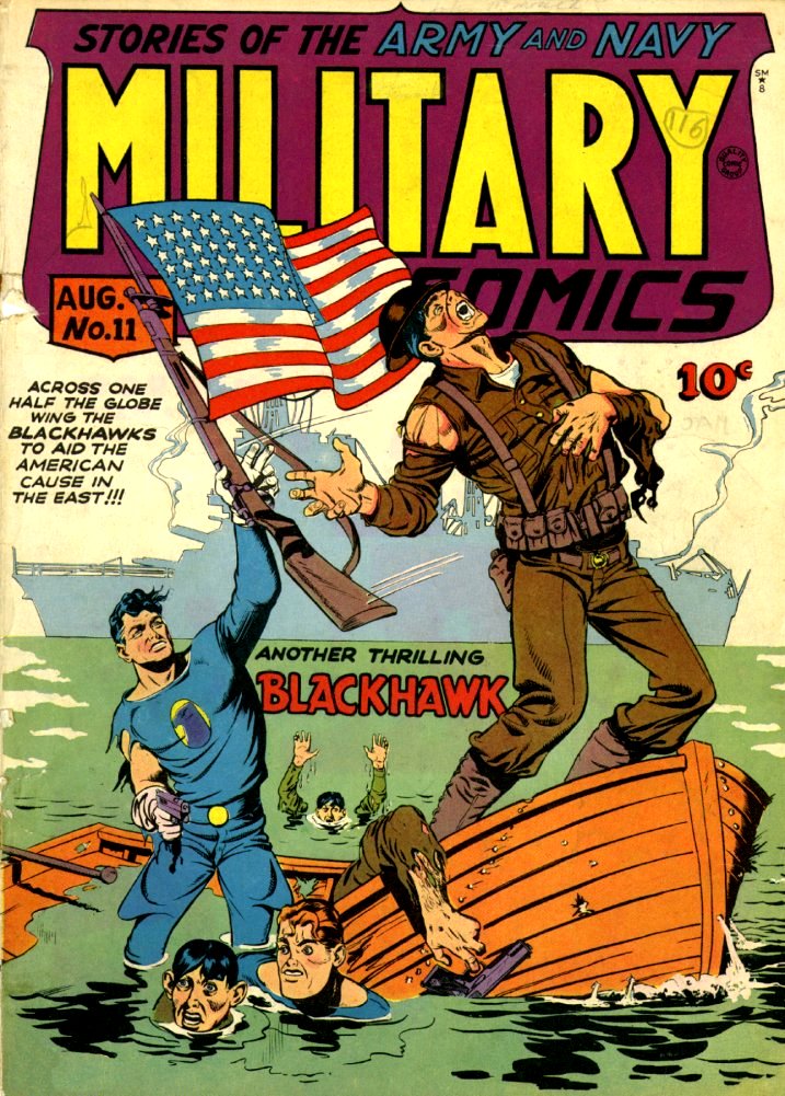 The Complete Military Comics - Pt. 9: Featuring Blackhawk - Issues #25-27  -- All Stories -- No Ads