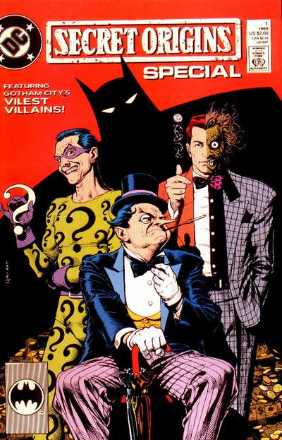 Batman villains The Riddler, The Penguin, and Two-Face by Brian