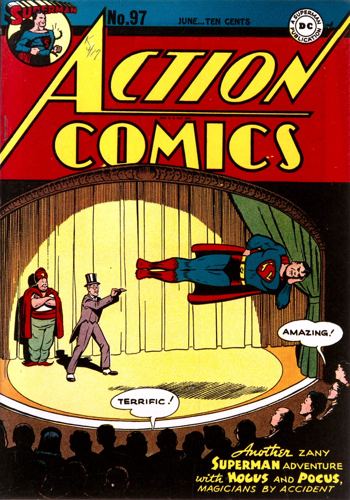 Comics list. Супермен комикс 1938. Action Comics list. 10 Cent Comics. June 1946.