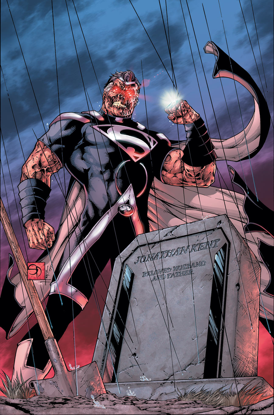 black lantern superman symbol