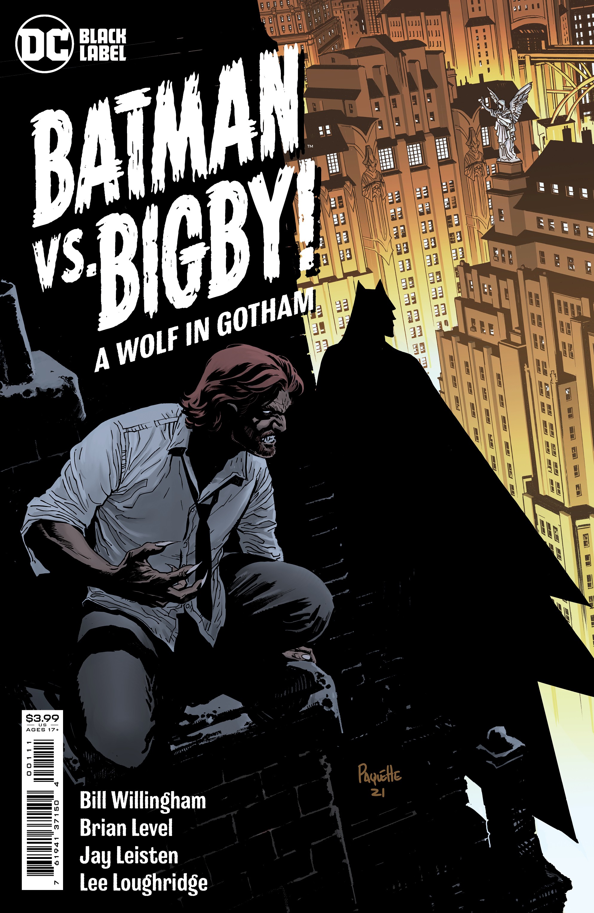 BATMAN VS BIGBY A WOLF IN GOTHAM #4 (OF 6) CVR B BRIAN LEVEL & JAY LEISTEN  CARD STOCK VAR (MR) - Heroes