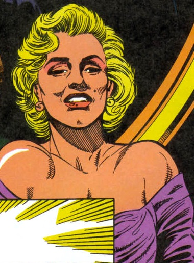 Marilyn Monroe as DC Comic character Wonder Woman wi