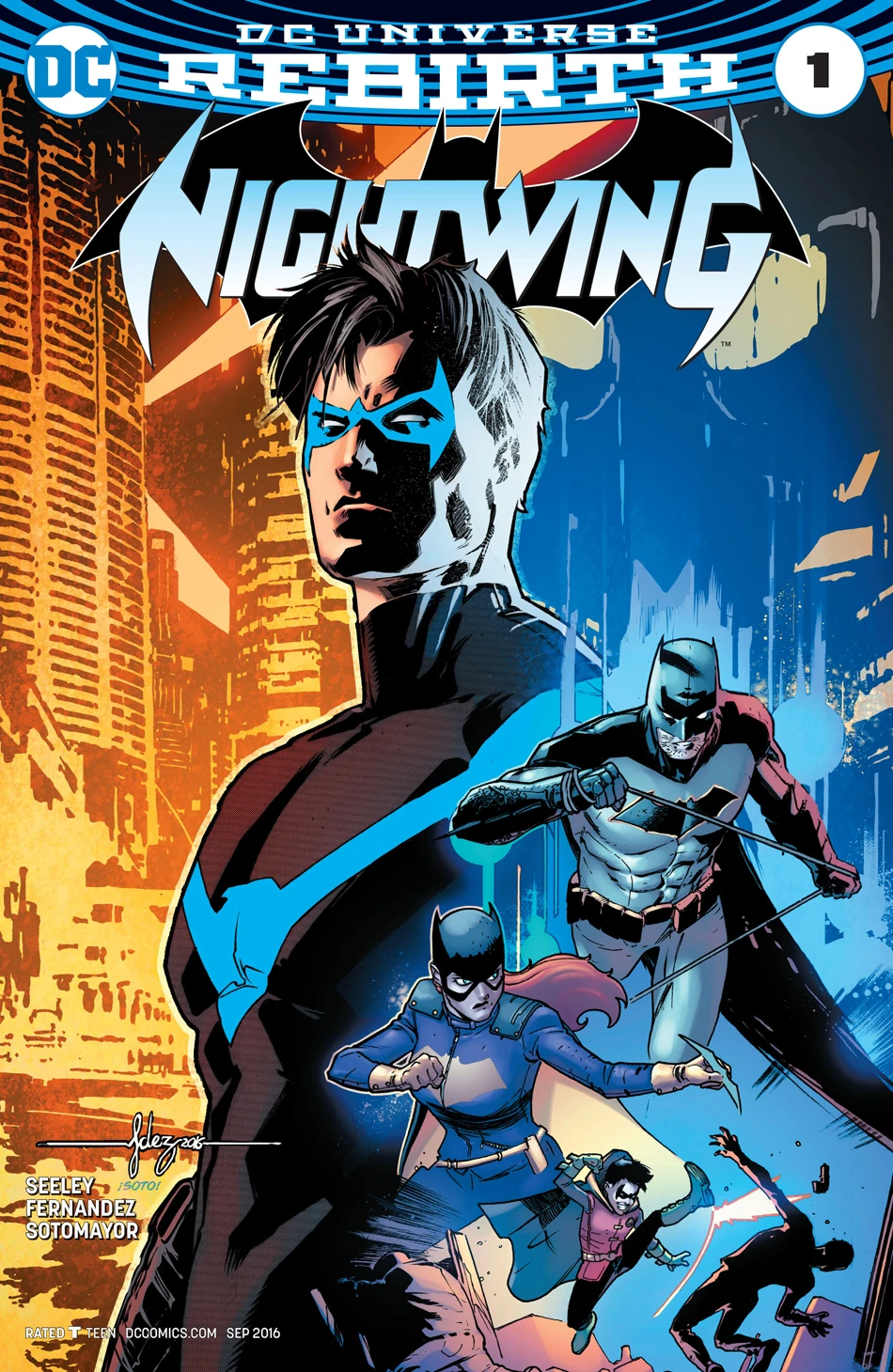 Poster Canvas Nightwing Vol 4 #16 - Art DC Comics - Impression Toile Sans Cadre