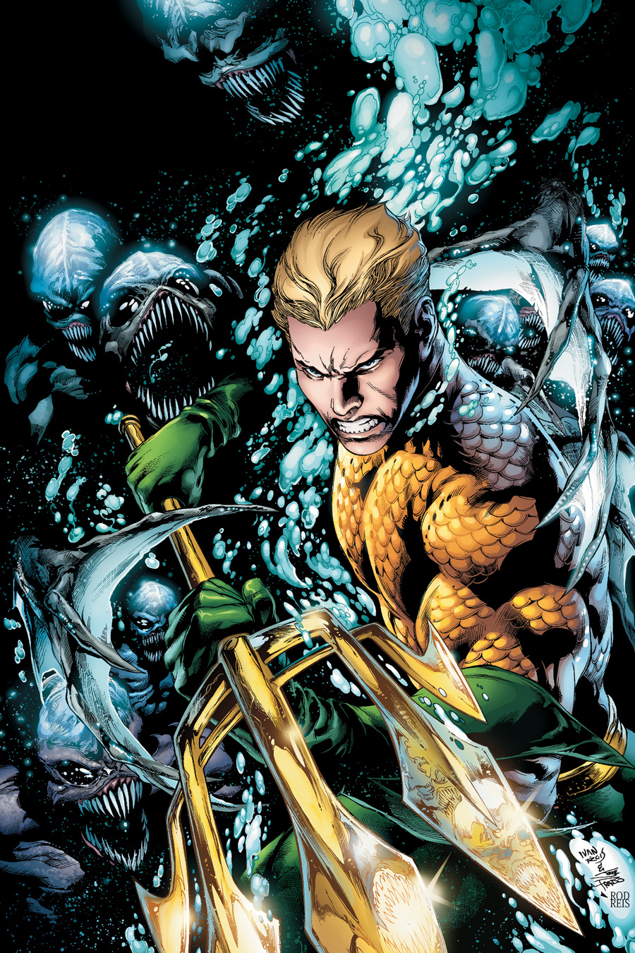 Sea God Aquaman's Justice League Trident