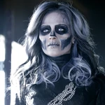 In costume as Silver Banshee Supergirl 2016