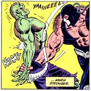 Bane breaks Croc's arm