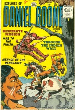 Legends Of Daniel Boone #5 1956- DC-Nick Cardy art-Scarce issue-small piece  missing border of 1st page-P/FR: (1956) Comic