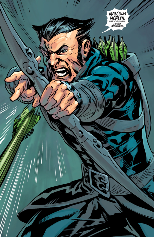 green arrow dark archer