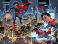 Superman looks for Metallo throughout Metropolis