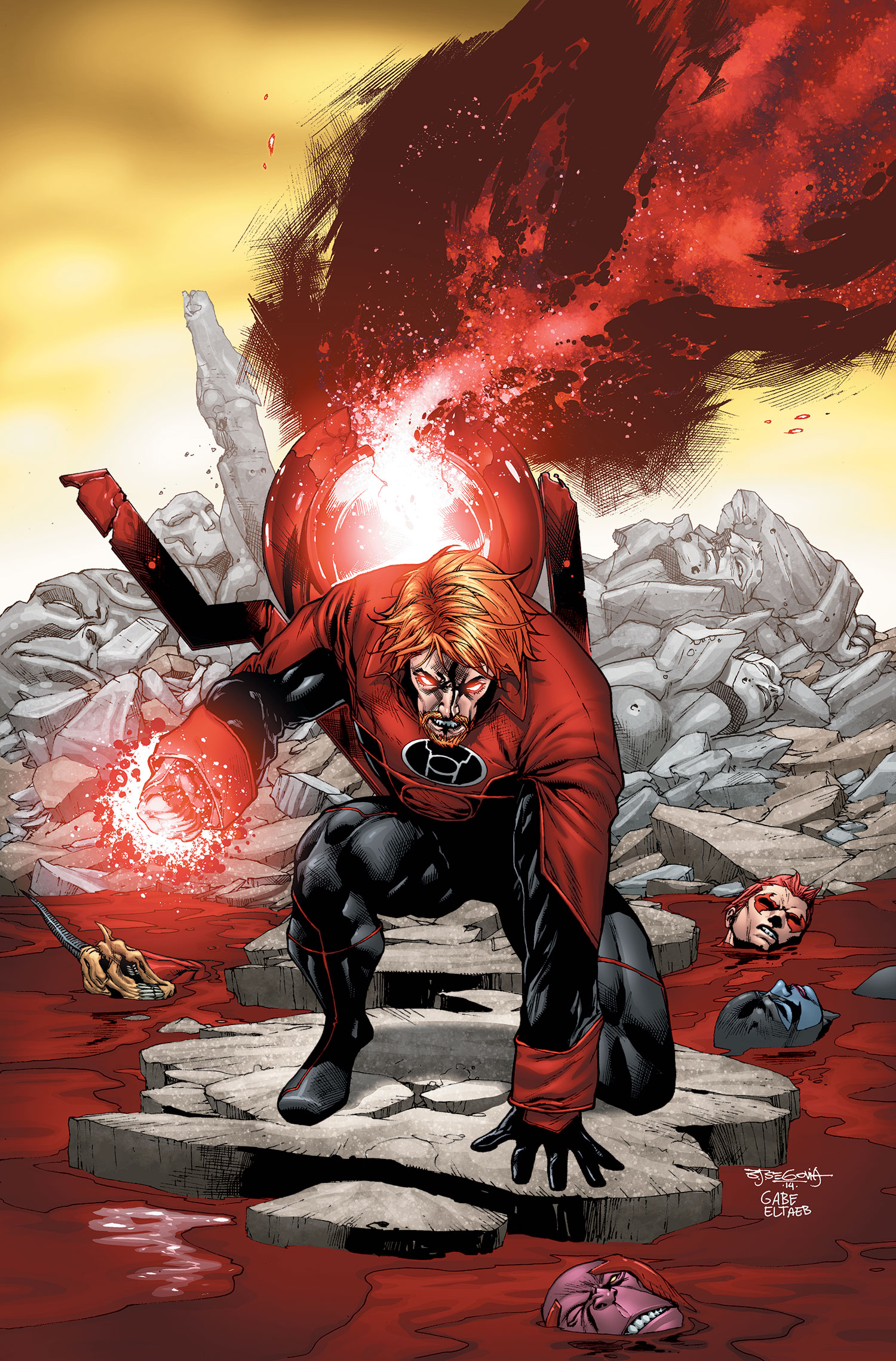 guy gardner red lantern ring