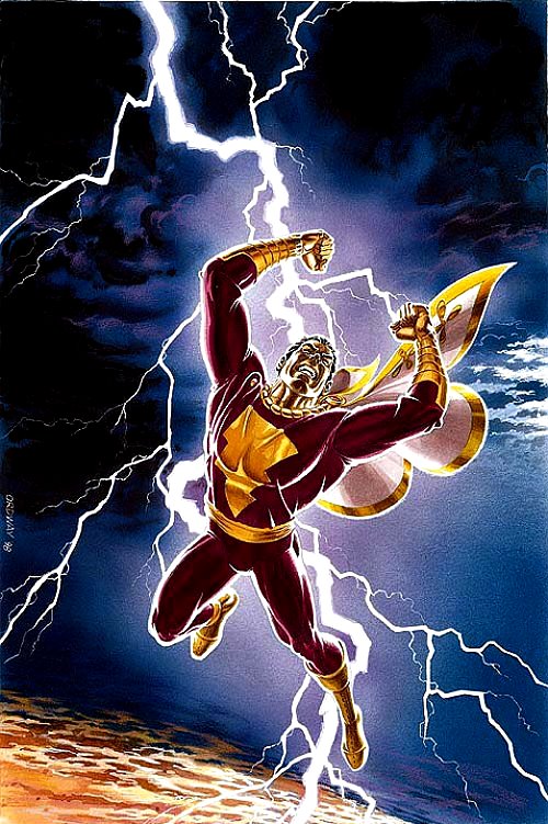 captain marvel lightning bolt