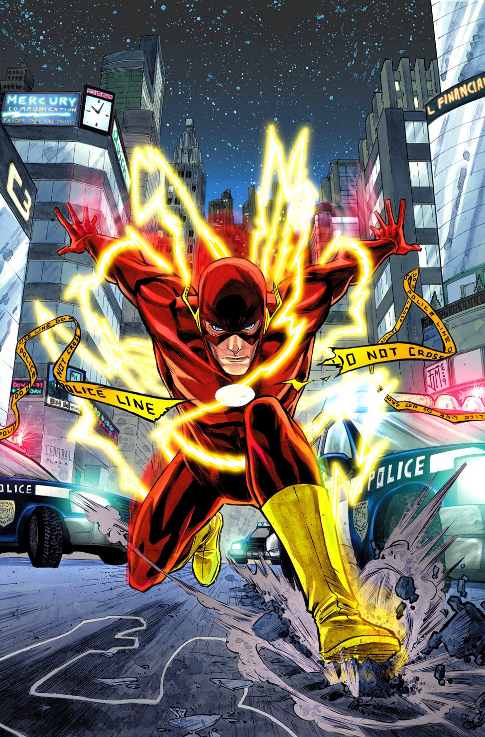 DC Comic Officiel The Flash Logo Fair Isle Rouge Sweat Pull de Noël