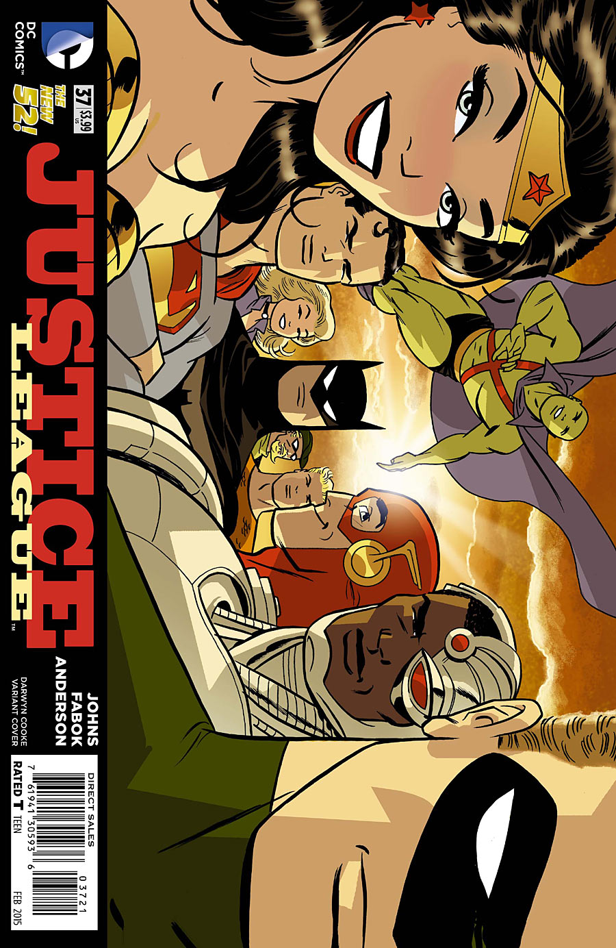 OCT140224 - JUSTICE LEAGUE #37 DARWYN COOKE VAR ED - Previews World