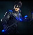 Nightwing during the events of Arkham Knight