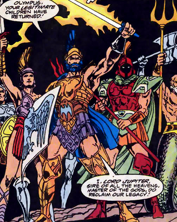 Gods Of Rome Dc Database Fandom The romans thought of jupiter as being equivalent to the zeus, the ancient greek god. gods of rome dc database fandom