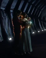 Kal-El with his birth parents.