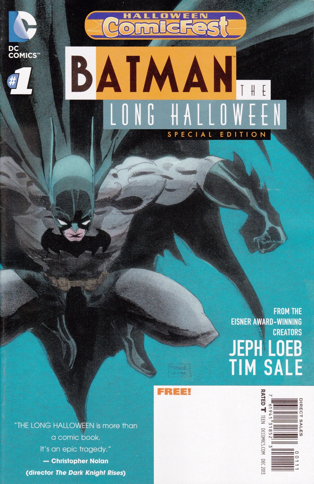 Halloween Comic Fest 2013 Batman The Long Halloween Special Edition Vol 1 1 Dc Database Fandom Man of tomorrow panel, jeph loeb and time sale's batman: halloween comic fest 2013 batman the