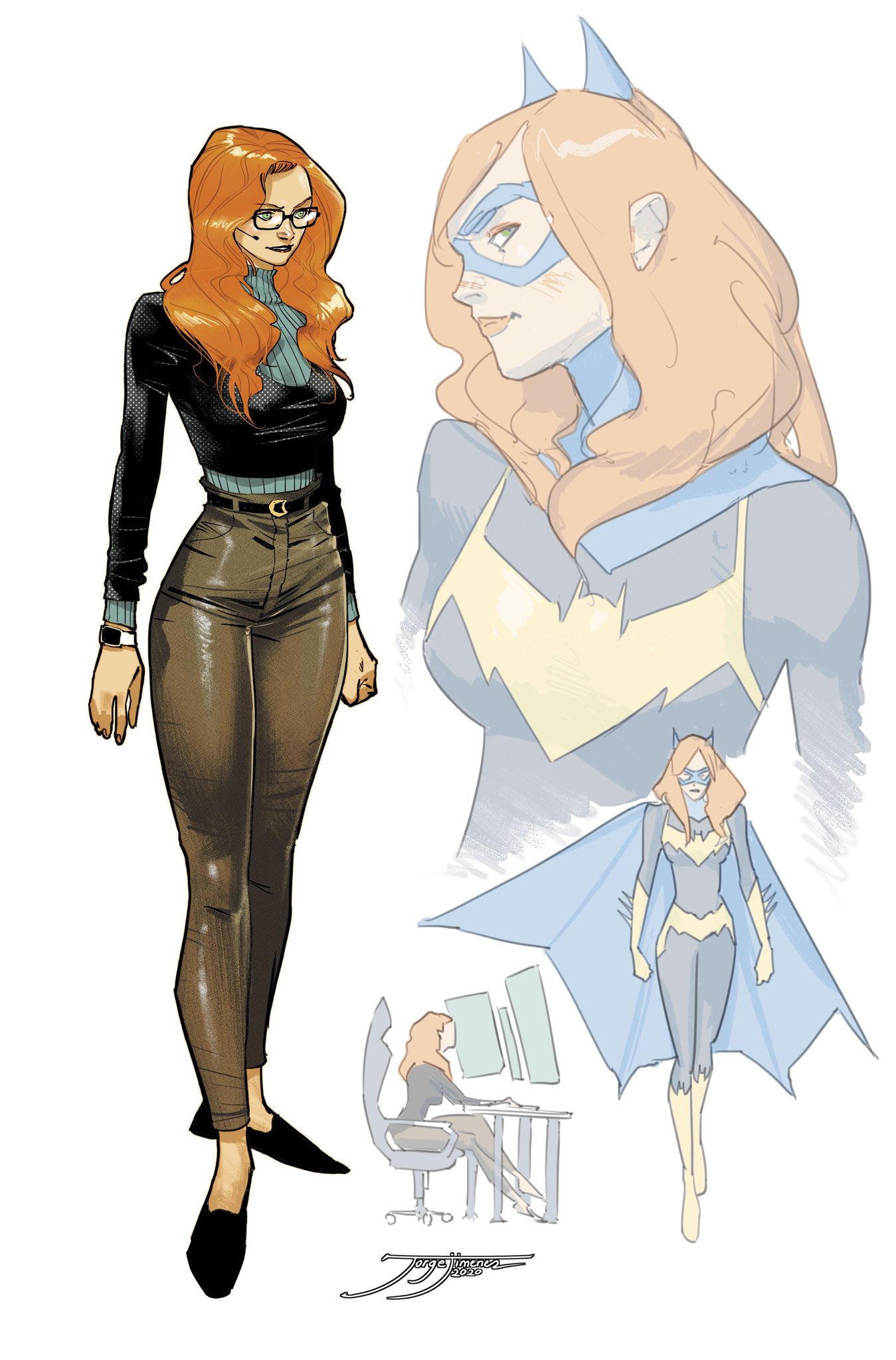 dick grayson and barbara gordon fan art