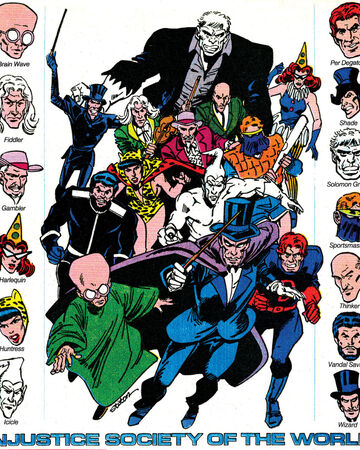 Injustice Society New Earth Dc Database Fandom Gentleman ghost is a fictional comic book supervillain appearing in books published by dc comics publications.1 created by writer robert kanigher and artist joe kubert originally, the gentleman ghost seemed to rely on devices to simulate a ghostly existence; injustice society new earth dc
