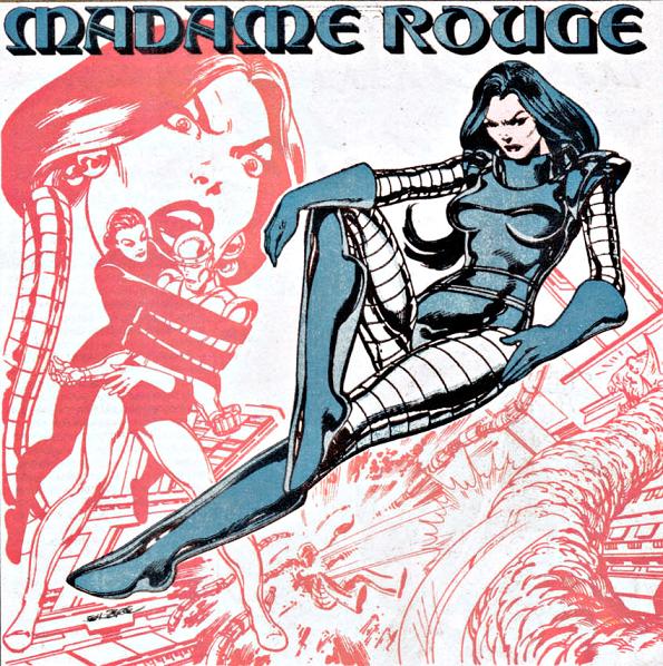 Madame Rouge is a super-villain with super stretching abilities. 