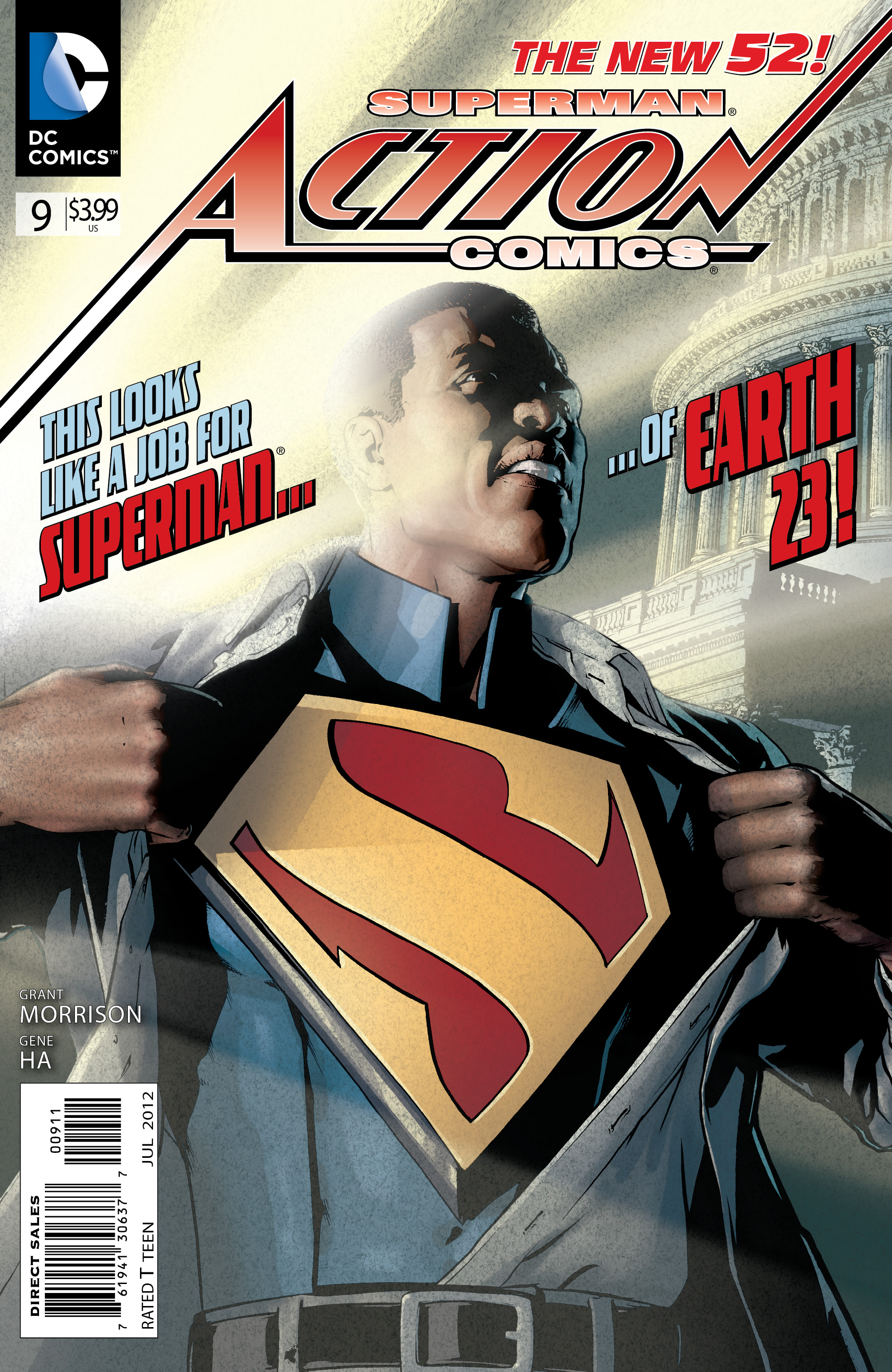 SUPERMAN ACTION COMICS #7 BURNHAM VARIANT COVER *NEW 52!* 