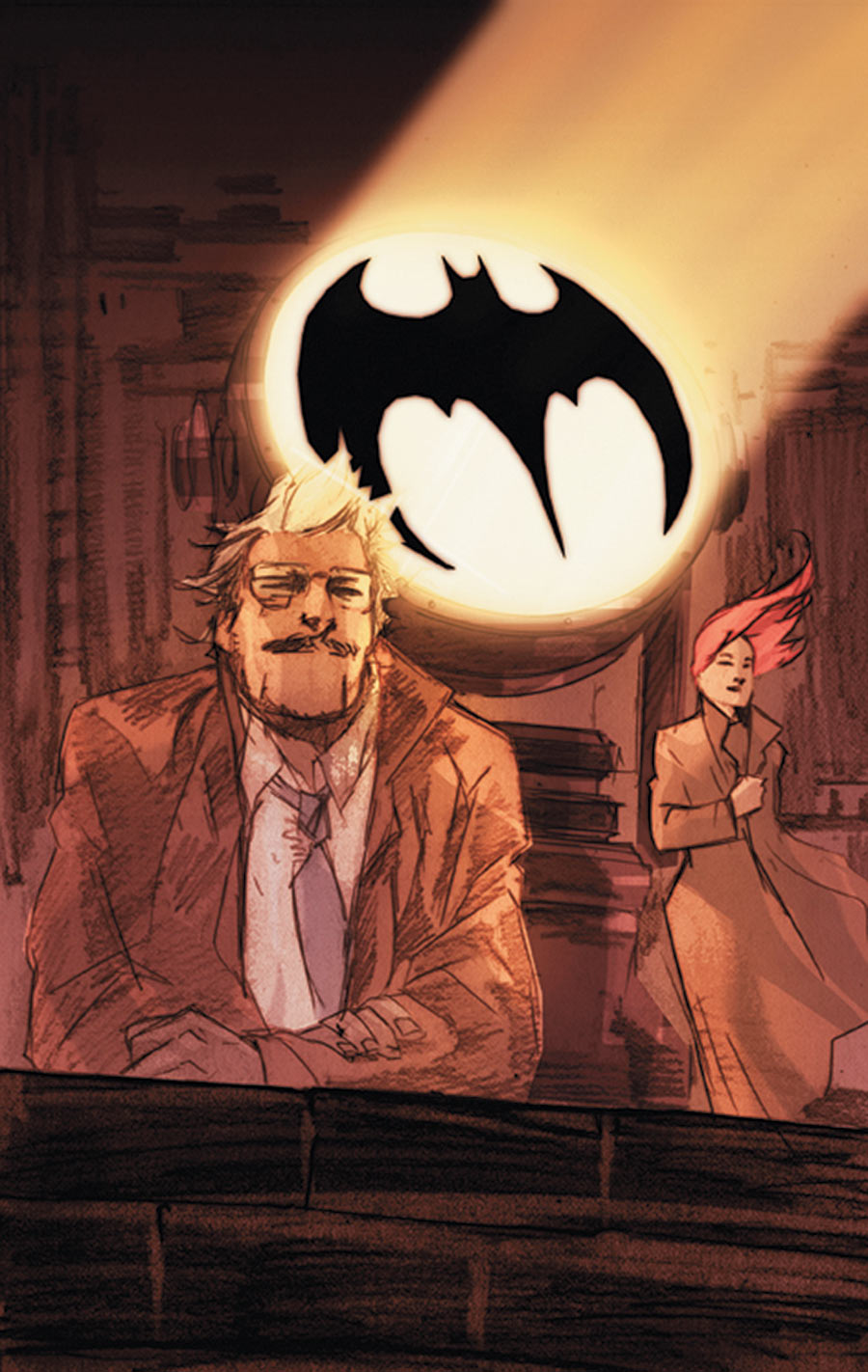 Book & Bat Signal Batman 