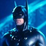 In costume as Batman Batman & Robin (1997)
