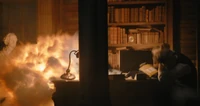 Alfred escapes the explosion