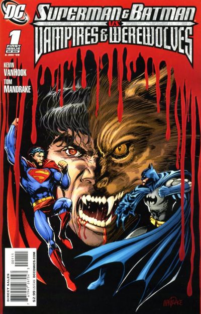 Details about   Superman & Batman Vs Vampires & Werewolves #6 February 2009 DC Comics 