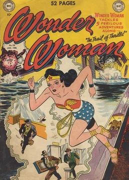 Portefeuille Femme Wonder Woman – Cuir Marron – DC Comics 1941