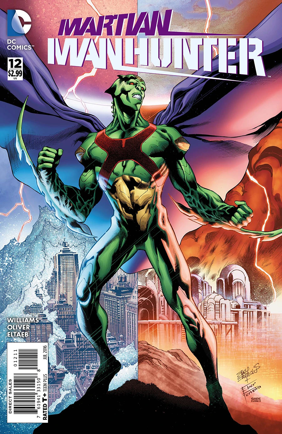 Action Figure DC Direct Martian Manhunter – Prima Apparizione Serie 4, Collezionabile 17,8 Cm