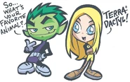 Terra Teen Titans (TV Series) Comics-only chibi version