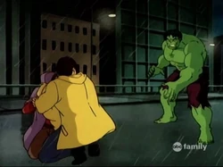 Hulk saving the day