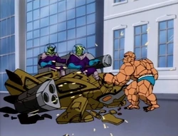 The Thing doing his thing