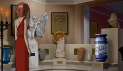 Jean sees several artifacts that have to do with the history of the Phoenix.