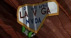 The iconic sign destroyed