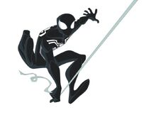 Peter Parker/Spider-Man with the symbiote